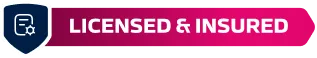 Licensed & insured banner