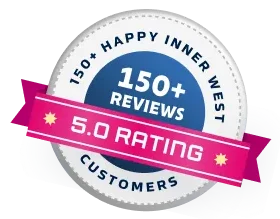 150 plus reviews badge with 5.0 rating from happy customers
