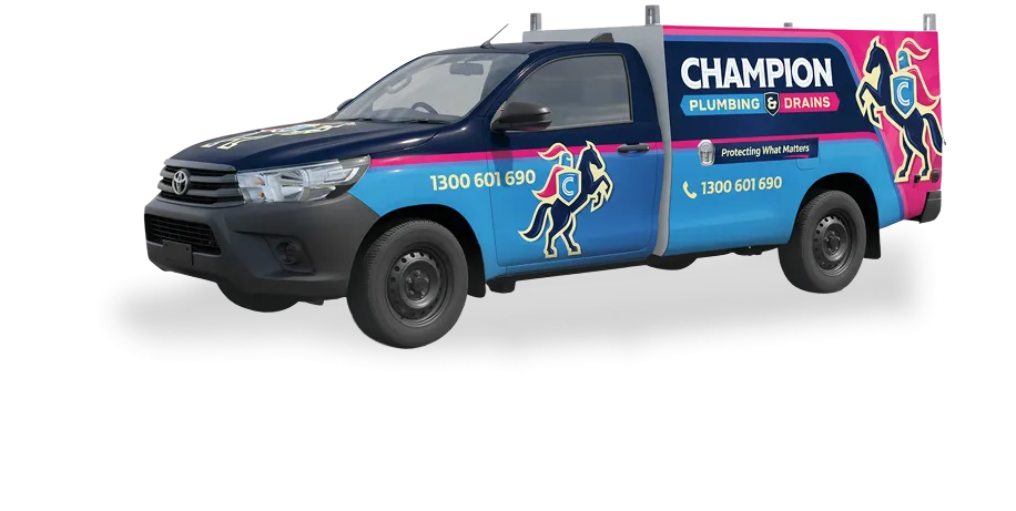 Champion Plumbing service truck