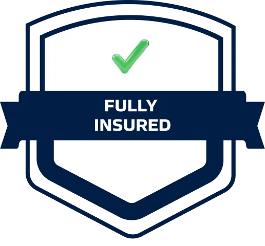 Fully insured professional plumbers badge