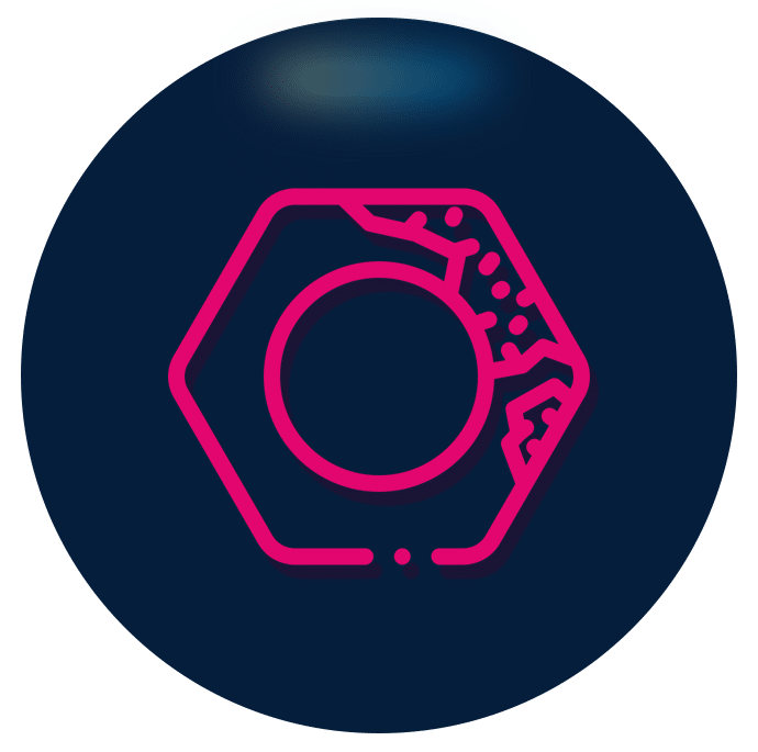 Icon of a rusty bolt