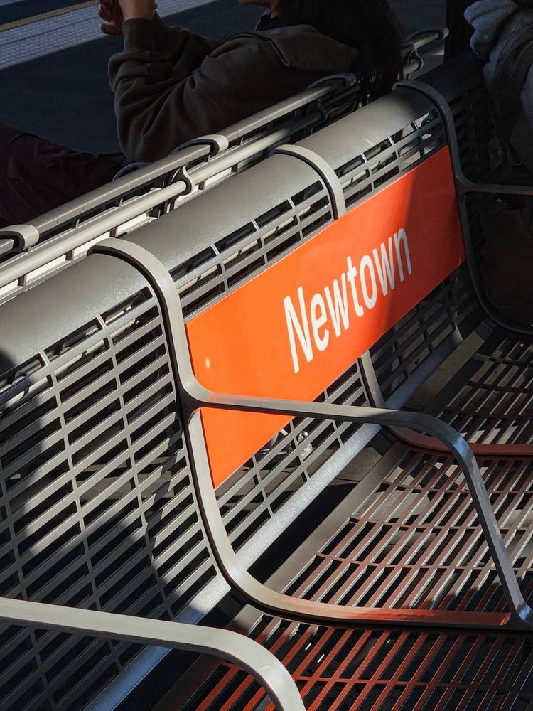 Train station in Newtown, Sydney