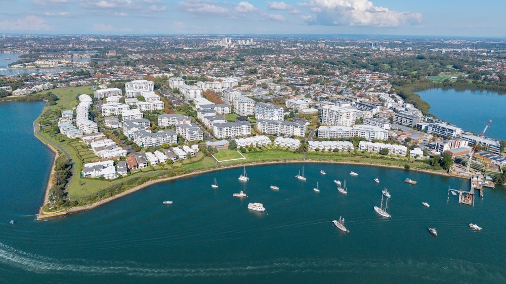 The Sydney suburb of Breakfast point