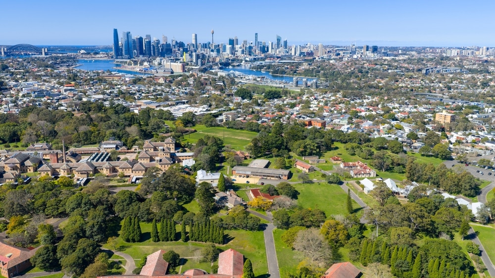 The Sydney inner city suburb of Lilyfield