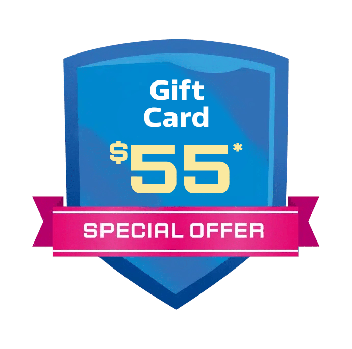 $55 gift card plumbing promotion