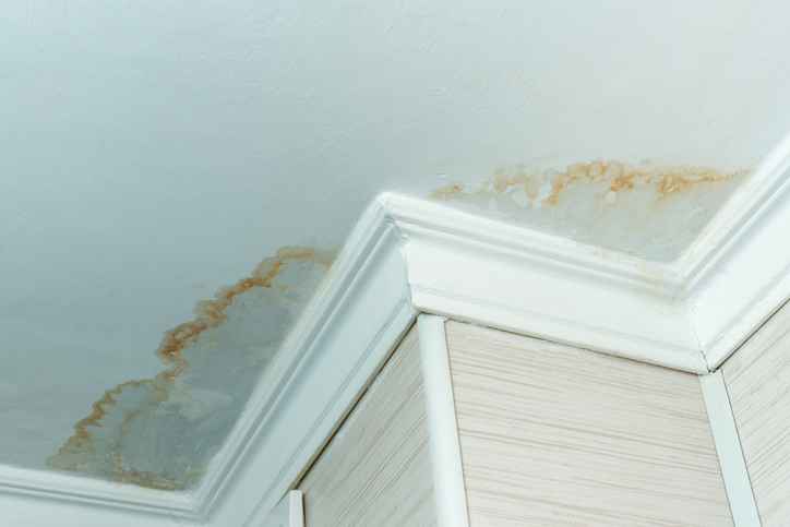 ceiling wall leak