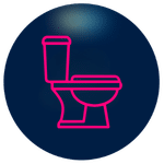 Toilet repair and installation service icon