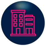 Commercial building plumbing service icon