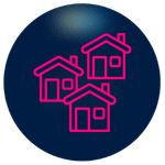 Residential plumbing service icon