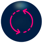 Plumbing recycling and sustainability icon